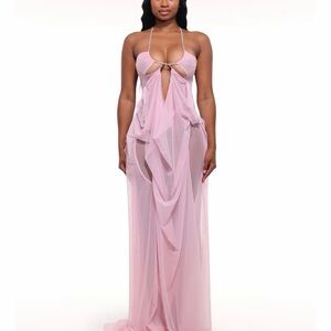 Alglist NAIA Sheer Maxi Dress